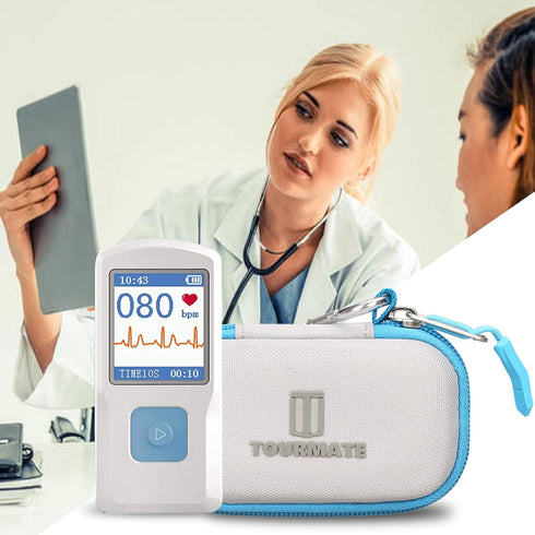 Hard Case Replacement for EMAY/CONTEC/SonoHealth Portable ECG Heart Rate Monitor