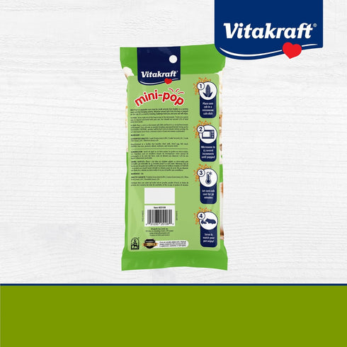 Vitakraft Mini Pops Treat for Small Animals - 100% Real Corn Cob, Supports Healthy Teeth, 6 oz