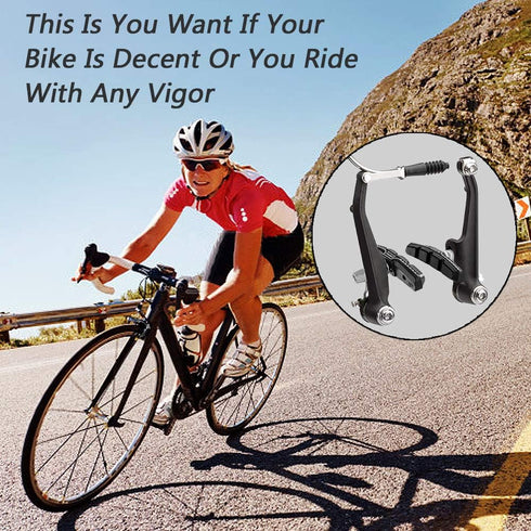 Hapleby 4PCS Premium Bike Brake Pads, Professional Mountain Bicycle V-Brake Blocks Kit with Free Hex Wrench