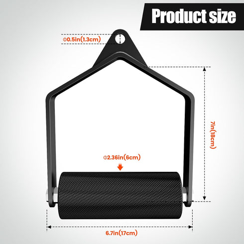 CXPZLLBNHH 2.36 Pull Down Attachments for Gym, Grip in Arm Wrestling Exercise D Handle Cable Attachment, Single Arm