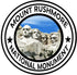 Rogue River Tactical Mount Rushmore National Monument Park Sticker, 5" Round Car Auto Decal