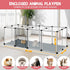 20 48" 24" 16" Panels Small Animals Playpen, x x Transparent Pet Playpen with Waterproof Mat,Portable Plastic Enclosure