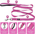 NESTROAD Reflective Dog Collar and Leash Set, Soft Neoprene Adjustable Nylon Collar for Small Medium Large Dogs (Small