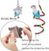 ESRISE Bird Parakeet Cockatiel Toys - Parrots Cage Hammock Swing Climbing Ladders Wooden Perch Chewing Toy for Budgies