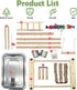 kathson Bird Playground Parrot Perch Stand Toys, Birds Wood Play Gym Activity Center Exercise Playpen Ladder Swing