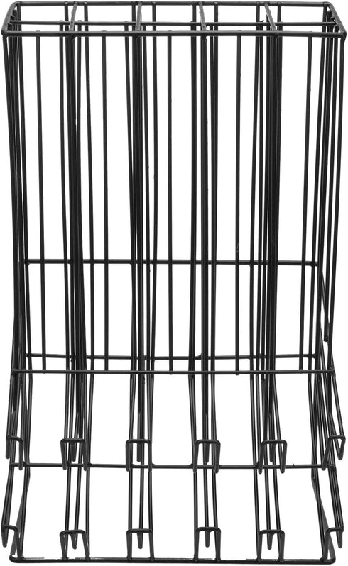 MyGift 90 Capacity Golf Ball Holder - Black Metal Miniature Display Rack Dispenser