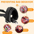 SlowTon Adjustable Soft Dog Muzzle, Padded Nylon Muzzle for Large Medium Dogs, Anti Chewing Barking Biting (Black, S)