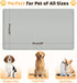 36" 24" Silicone Dog Crate Mat, x Crate Liner for Dog Cages, Kennel Mat with Raised Edge, Washable, Waterproof
