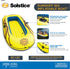 3 8 SOLSTICE Inflatable Boat Rafts Person for Adults & Kids Comes W/ Pole Oar Holders Cushioned Comfortable Base Grab