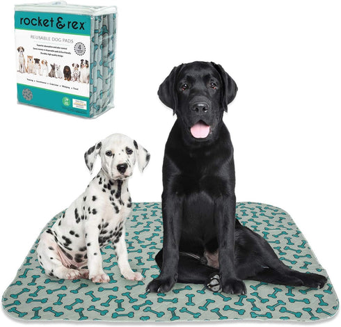 rocket & rex Washable Pee Pads for Dogs, 4-Pack, 30 x 36, Super Absorbent Potty Training Pads