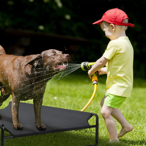 Veehoo Original Cooling Elevated Dog Bed, Portable Raised Cots Bed for Large Dogs, Washable Breathable Mesh, No-Slip