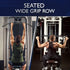 Yes4All Wide Grip Curl LAT Pull Down Bar Attachments - Rubber Handgrips/Curl Bar/Press Down for Cable Pulley System