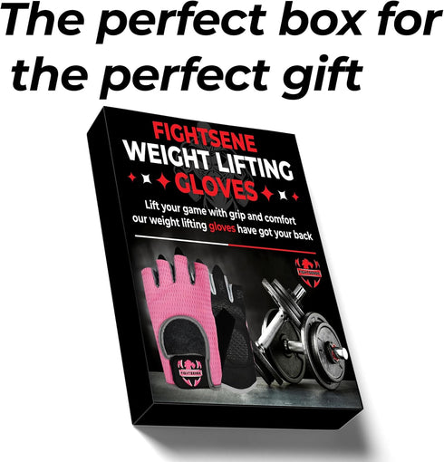 FIGHTSENSE Workout Gloves for Men Women, Weight Lifting Gloves with Non-Slip Silicon Padded Palm, Breathable