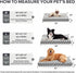 JOEJOY Dog Bed for Medium Dogs, Large Orthopedic Bed with Removable Washable Cover, Plush & Memory Egg Crate Foam, 30 x
