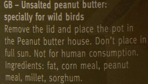 Esschert Design Peanut Butter for Wild Birds