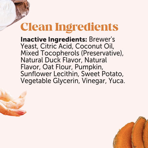 Pet Honesty Hemp Hip & Joint Supplement for Dogs, Glucosamine Chondroitin, Turmeric, Supports Mobility, Duck Flavor.