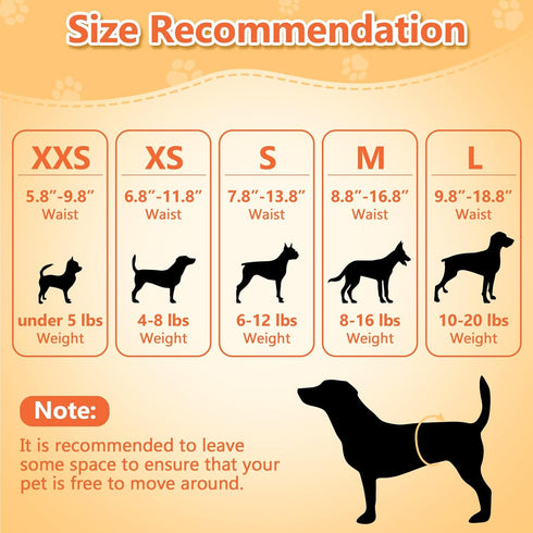 36pcs Pet Soft Dog Diapers Female - Disposable Puppy Diapers, Cat Diaper XXSmall