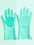 Pnzonge Multi-use Silicone Gloves for Dogs - Showers, Pet Hair Removal, Anti-Scratch Massage Products - Set of 2