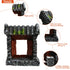Saim Aquarium Decorations Classical Ancient Temple Ruins Ornament Chinese Old Building Decorations for Betta Fish Tank