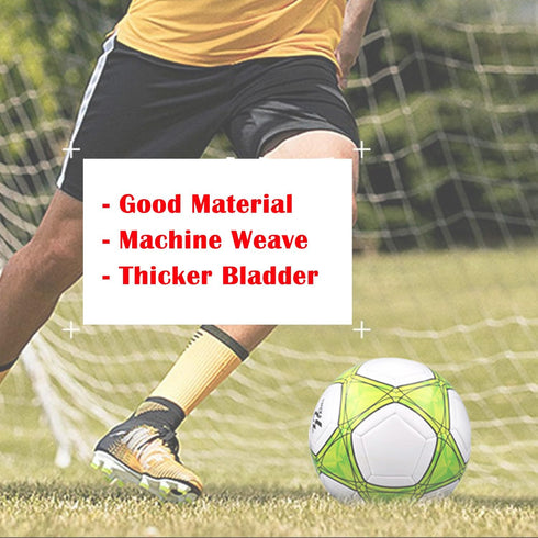 Soccer Ball Size 3, 4, 5 Soft PU for Practice Training, Gift for Boys Girls, Comes with Pump and Needle