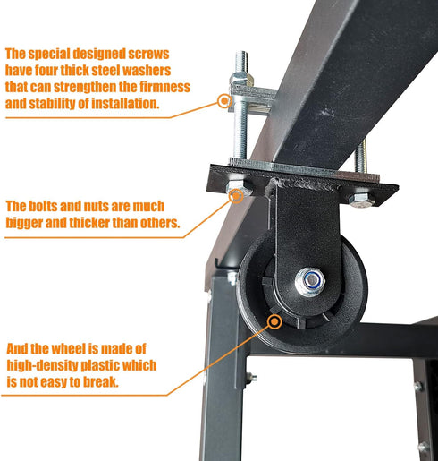 KORIKAHM Upgraded Cable Pulley System, LAT Pull Down Machine for Home Gym Strength Training