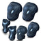 GEQID Kids Protective Gear Set, Knee Pads, Elbow Pads, Wrist Pad for Roller Skating, Boys Youth 5-12 Years Old (Black)