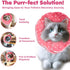 SunGrow Cat Cone Collar Soft, Elizabethan E Collar for Cats & Kittens After Surgery, Recovery Suit for Wound Cover