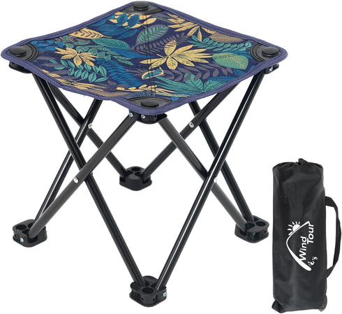Wind Tour Portable Folding Camping Stool Outdoor Camping Lightweight Samll Chair for Fishing Hiking