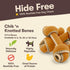 Pet 'n Shape Hide Free Chik 'n Knot Bones, 10 Count 15.5 oz - Rawhide Free Dog Treats for All Life Stages