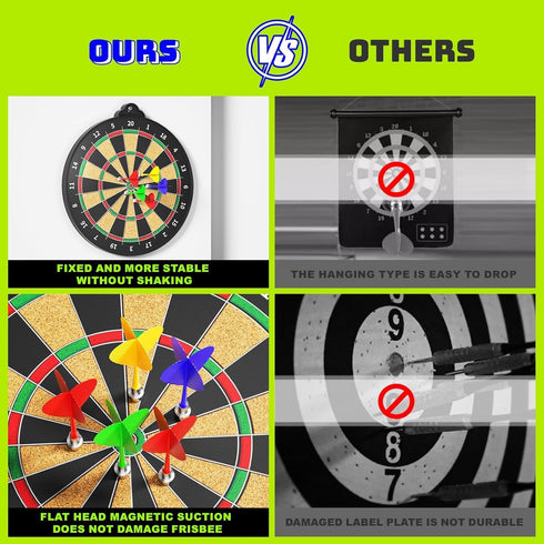 3-12 Magnetic Dart Board for Kids Indoor Outdoor Kids Games and Party Games, Christmas Birthday Gifts Toys for Boys Age