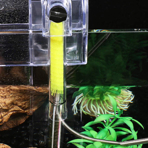 Stainless Double Ended Flexible Cleaning Brush for Canister Filter Tube Hose Pipe in Fish Tank Aquarium (Yellow)