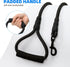 Mile High Life Dog Leash with Comfortable Padded Handle, Black Nylon Rope, Heavy Duty 4 Feet Dog Leash (Black)