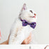 4th of July Cat Bow Tie Collar with Bell - Patriotic USA Flag Collars for Male and Female Cats
