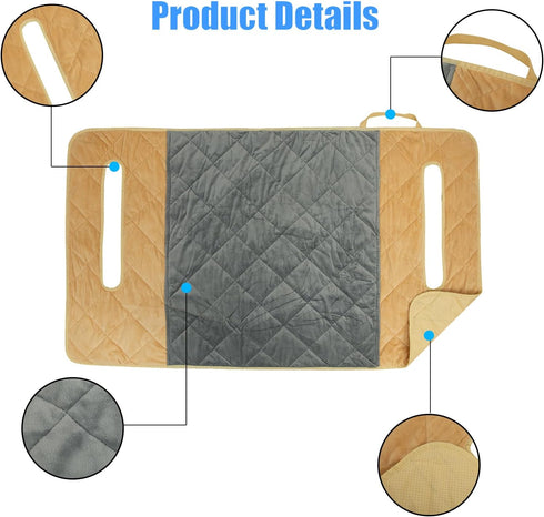 Golf Cart Seat Covers - EZGO Heavy Duty Seat Blanket, Waterproof Travel Sports Cushion Covers for 2 Person Seats Club