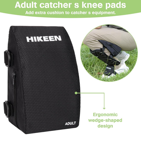Hikeen Knee Savers for Catchers, Catcher Knee Pads for Baseball Softball with Removable Sponge Block