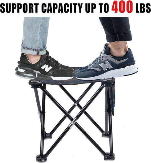 VOLIXOD 2 Pack Bag(400 LBS Folding Portable Camping Stool for Adults, Lightweight Collapsible Stool for Outdoor