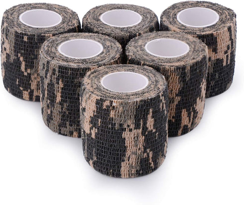 Self-Adhesive Camouflage Tape Wrap, Protective Camo Form Non-Woven Stealth Camo Tape for Outdoor Camping