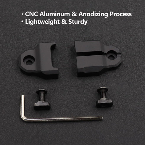 LThyzszb Remote Pressure Switch Mount Plate Aluminum, for HL-X Weapon Lights Tape Switch Mounting.