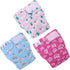 3 Pack WWD15S CuteBone Washable Dog Diapers Female No Tail Hole Reusable Doggie Period Training Pants for Docked-Tail