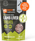 Raw New Zealand Freeze Dried Lamb Liver Treats, Single Ingredient, 100% Natural, 4oz Recyclable Bag