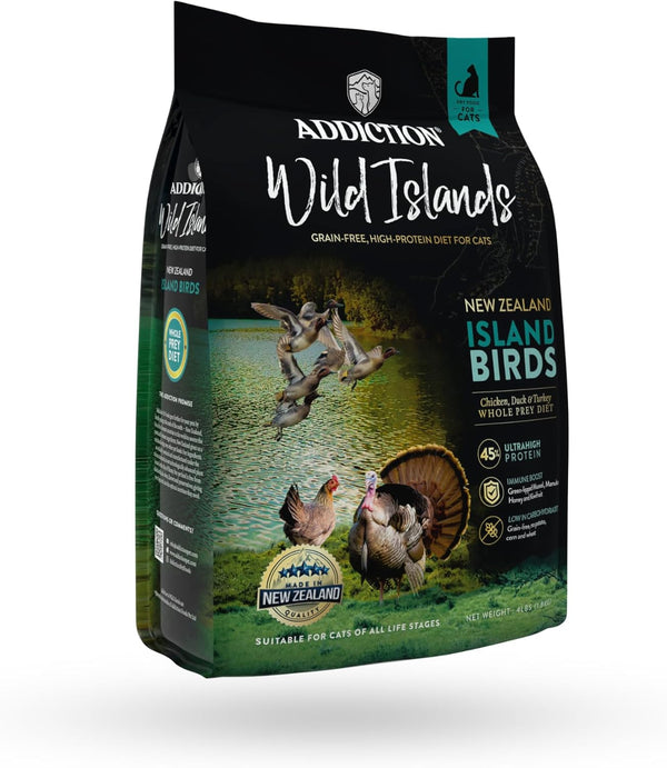 Addiction Wild Islands Island Bird Premium Duck Turkey & Chicken Dry Cat Food, 4 lb