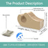 Foldable Magic Organ Cat Scratching Board - Durable Recyclable Cardboard Cat Scratcher with Toy Ball
