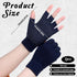 Xelsluthe 2 Pairs Yoga Gloves, Yoga Hand Grips Non Slip Fingerless for Women and Men, Silicone Grip Pilates Gym Workout