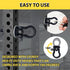 DyaMag 1-3 inch Rack(2 Pack) Power Rack Attachments with Silicone gaskets for Resistance Band. O-Ring Attachment