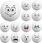 Syhood 12 Pcs Funny Golf Balls, Emotion Face Novelty Golf Balls, Cute Golf Accessories for Boys Girls