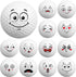 Syhood 12 Pcs Funny Golf Balls, Emotion Face Novelty Golf Balls, Cute Golf Accessories for Boys Girls
