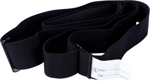 Heart Rate Monitor Chest Strap Replacement Belt for Polar H10 H9 H7 H1 Wahoo Tickr Garmin HRM Black Standard