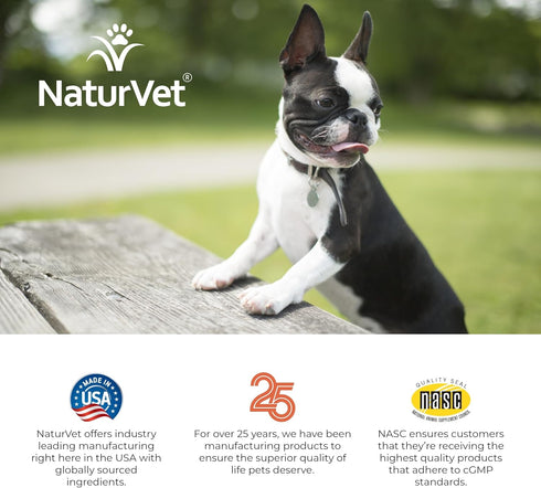 NaturVet Advanced Probiotics and Enzymes Supplement, Plus Vet Strength PB6 Probiotic, 70 Soft Chews Made in the USA