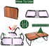 Folding Camping Table, Mini Portable Beach Table with Carry Handle, Ultralight Compact Picnic Dining Low Table