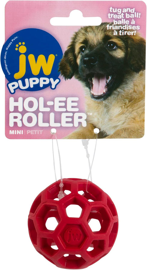 1.75 Inch JW Hol-ee Roller Dog Fetch Treat Dispenser Puzzle Ball; Mini Diameter